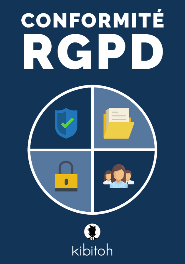 image représentant le RGPD par des icones